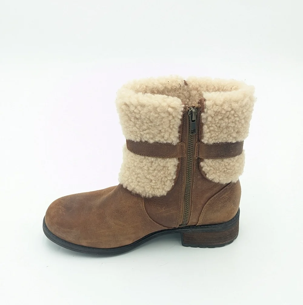 UGG Blayre II Leather And Shearling Boots